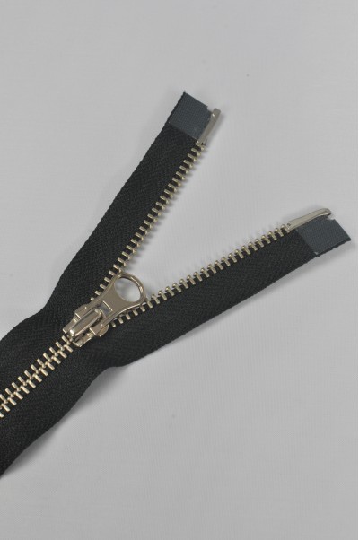 ZIP046  5號拉鏈  開尾拉鏈  金屬銀色拉鏈 雙頭拉鏈  不設單獨拉鍊訂購 細節-1